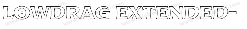 Lowdrag Extended字体转换